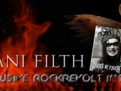 DANI FILTH - CRADLE OF FILTH - BANNER - ROCKREVOLT ISSUE