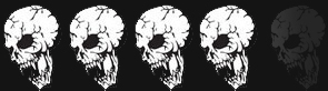 4 skulls